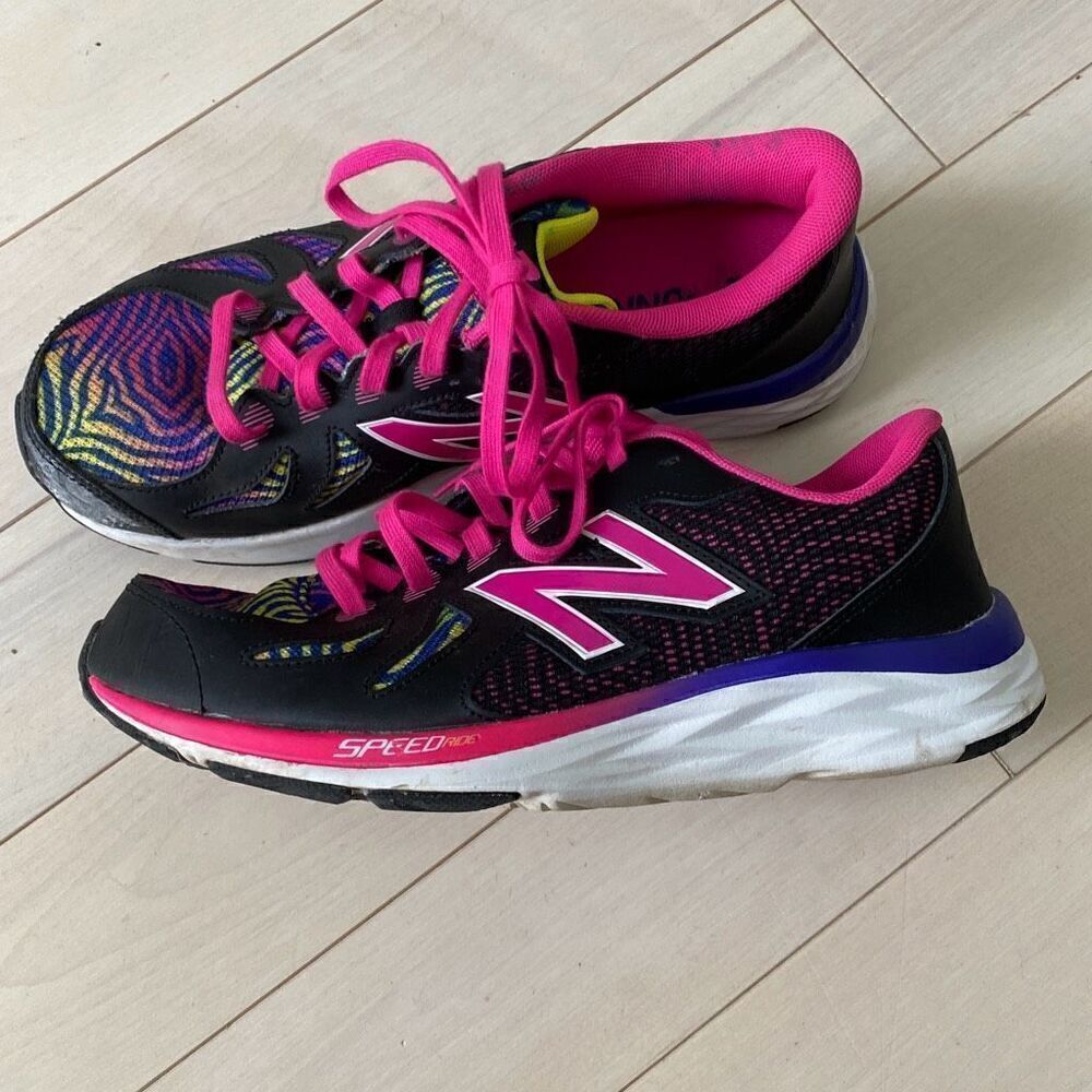 New Balance Women's 790 Running Sneakers Shoes Black/Rainbow Size 5.5